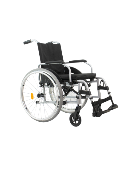 Cadeira de Rodas Alumínio Start C1 Plus Pés Rebatíveis 40,5cm Prata Ottobock
