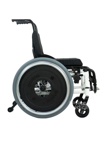 Cadeira de Rodas Infantil Mini K 34cm Branco Ortobras