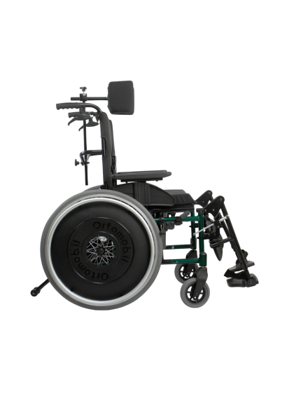 Cadeira de Rodas MA3R Alumínio 50cm Verde Reclinável Ortomobil