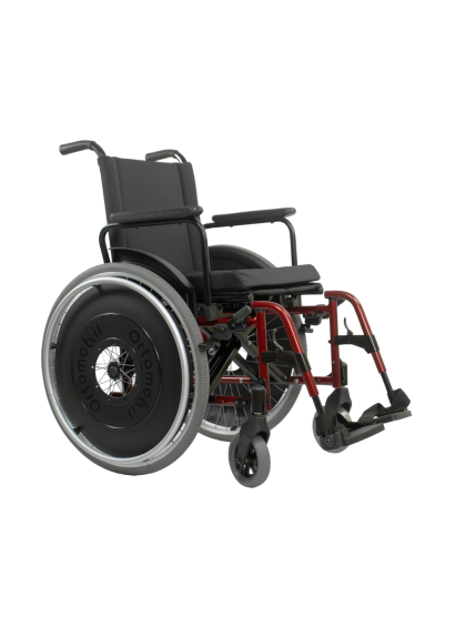 Cadeira de Rodas Dobravel MA3E 48cm Cereja Ortomobil