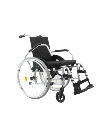 Cadeira de Rodas Alumínio Start C1 Plus Pés Rebatíveis 40,5cm Prata Ottobock