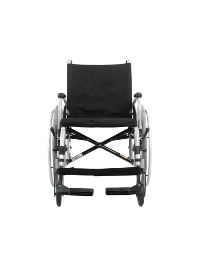 Cadeira de Rodas Alumínio Start C1 Plus Pés Rebatíveis 40,5cm Prata Ottobock