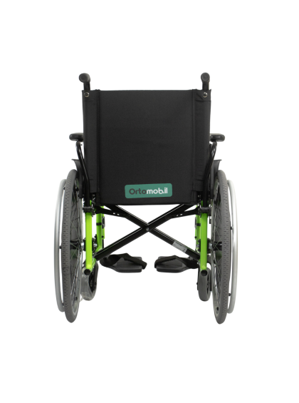 Cadeira de Rodas Dobravel MA3E 40cm Verde Fluor Ortomobil