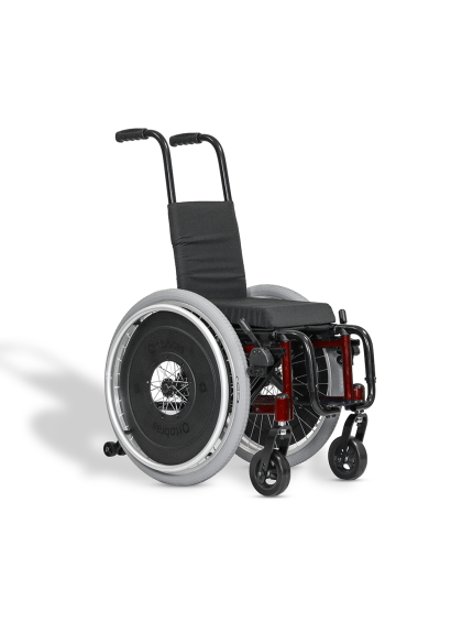 Cadeira de Rodas Infantil Mini K Assento 30cm Vermelho Perolizado Ortobras