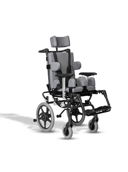 Carrinho Linha Postural T1 Preto com Estofado Preto 42/40/45 Ortobras
