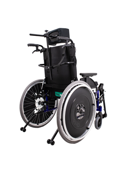 Cadeira de Rodas MA3R Alumínio 46cm Azul Reclinável Ortomobil