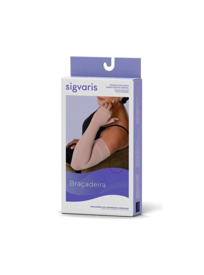 Braçadeira até a Mão Com Silicone Sigvaris 20-30mmHg M2