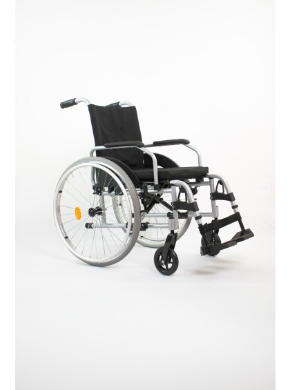 Cadeira de Rodas Alumínio Start C1 Plus Pés Rebatíveis 38cm Prata Ottobock