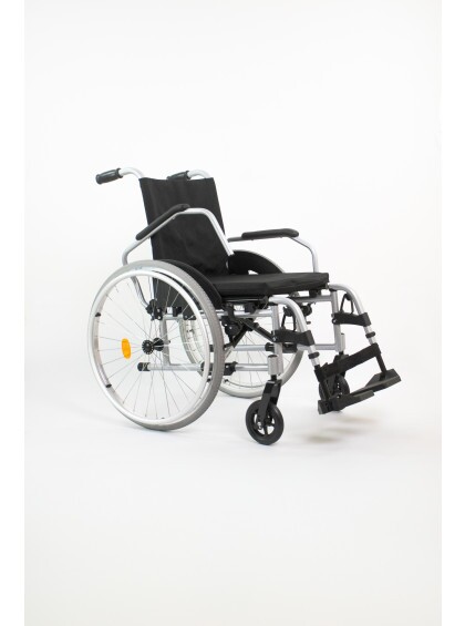 Cadeira de Rodas Alumínio Start C1 Plus Pés Rebatíveis 38cm Prata Ottobock