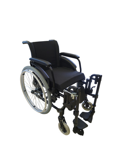 Cadeira de Rodas K2 Alumínio Pés Eleváveis 44cm Branco Ortobras