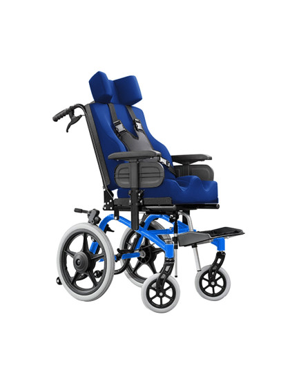 Cadeira de Rodas Conforma Tilt Reclinável com Apoio Postural 38cm Azul Glacial