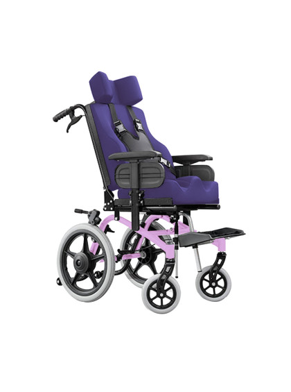 Cadeira de Rodas Conforma Tilt Reclinável com Apoio Postural 38cm Rosa Ortobras