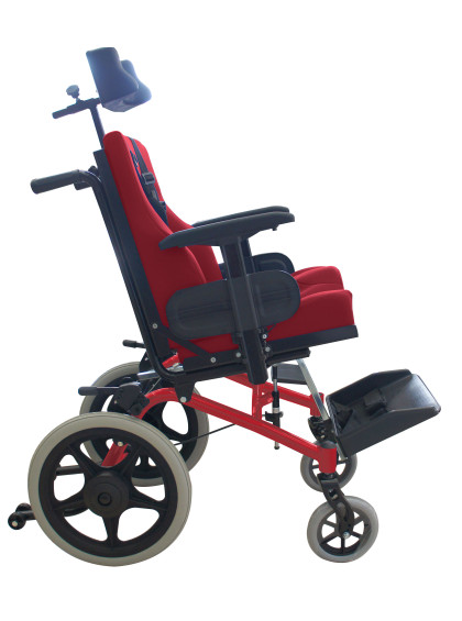 Cadeira de Rodas Conforma Tilt com Apoio Postural 38cm Vermelho Perolizado Ortobras