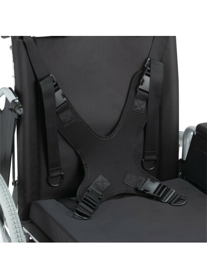 Cadeira de Rodas Tetra Reclinável com Encosto e Cinto até 130 Kg D700- 44cm - Dellamed