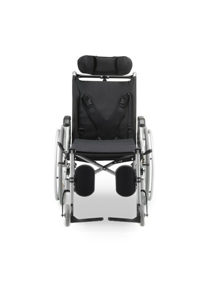 Cadeira de Rodas Tetra Reclinável com Encosto e Cinto até 130 Kg D700- 44cm - Dellamed
