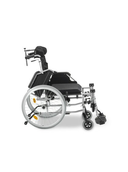 Cadeira de Rodas Tetra Reclinável com Encosto e Cinto até 130 Kg D700- 44cm - Dellamed