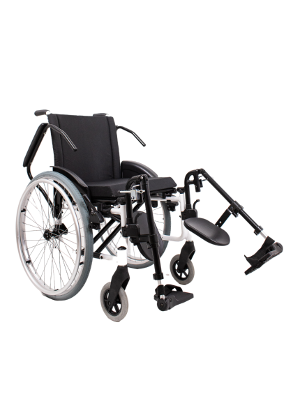 	Cadeira de Rodas K2 Alumínio Pés Eleváveis 42cm Branco Ortobras