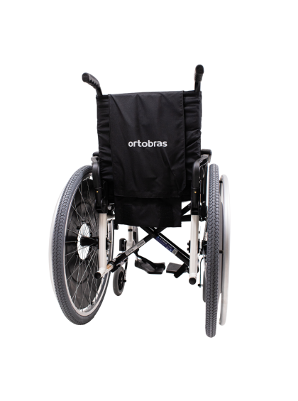 Cadeira de Rodas K3 Alumínio Pés Removíveis 50cm Branco Ortobras