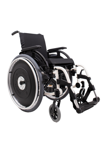 Cadeira de Rodas K3 Alumínio Pés Removíveis 38cm Branco Ortobras