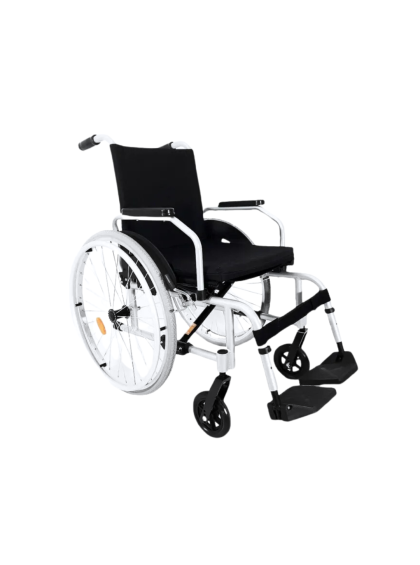 Cadeira de Rodas Alumínio Start C1 Plus Pés Rebatíveis 45,5cm Prata Ottobock