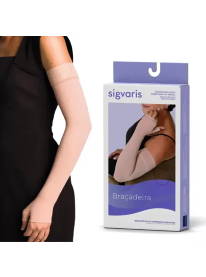 Braçadeira até a Mão com Polegar 20-30mmHg Média Compressão Sigvaris G3