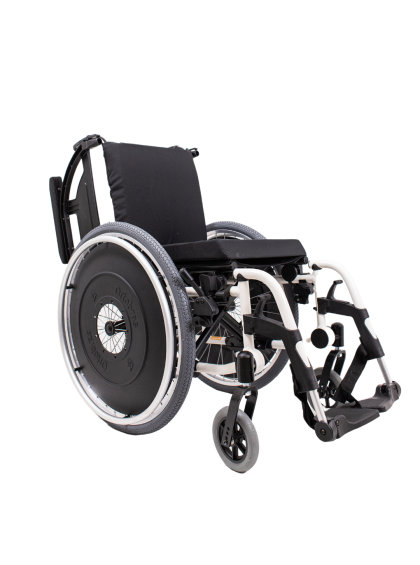 Cadeira de Rodas K3 Alumínio Pés Removíveis 38cm Branco Ortobras