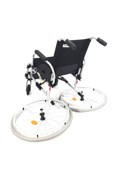Cadeira de Rodas Alumínio Start C1 Plus Pés Rebatíveis 45,5cm Prata Ottobock