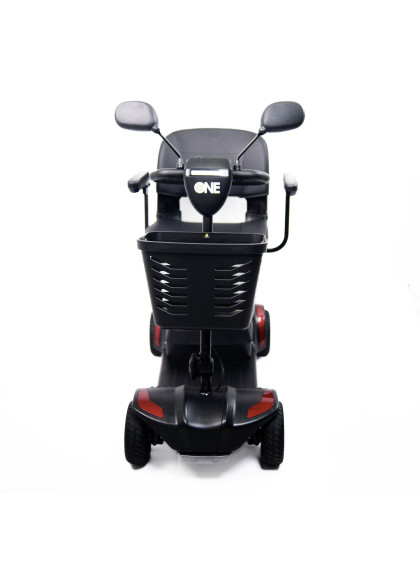 Cadeira de Rodas Motorizada Scooter Elétrica Dobrável até 136kg - Vermelha