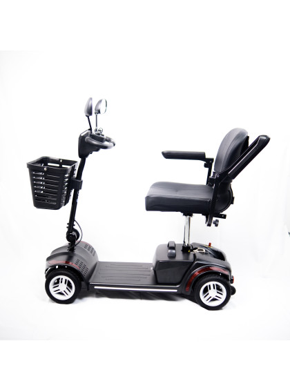 Cadeira de Rodas Motorizada Scooter Elétrica Dobrável até 136kg - Vermelha