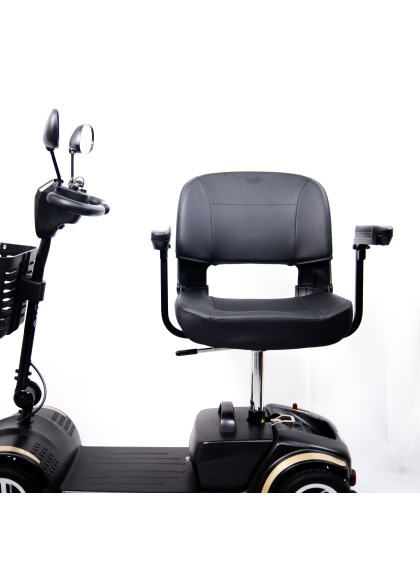 Cadeira de Rodas Motorizada Scooter Elétrica Dobrável até 136kg - Dourada