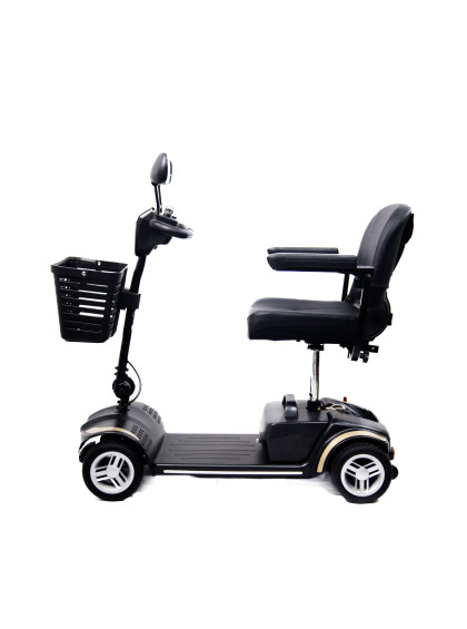 Cadeira de Rodas Motorizada Scooter Elétrica Dobrável até 136kg - Dourada