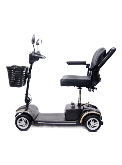 Cadeira de Rodas Motorizada Scooter Elétrica Dobrável até 136kg - Dourada
