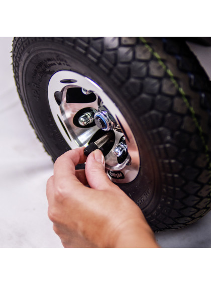 Cadeira de Rodas Motorizada Scooter Elétrica Dobrável até 136kg - Dourada