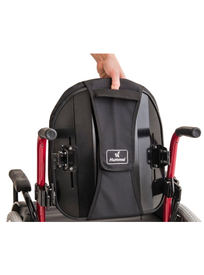 Cadeira de Rodas Monobloco M3 46cm Vermelho Perolizado com Pneus Cinza Ortobras