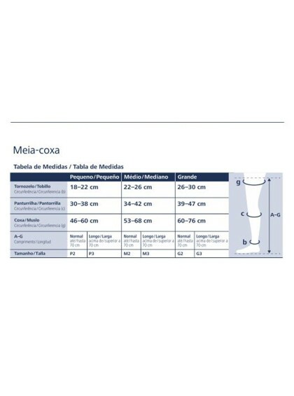 Meia 782A 20/30 AF Meia Coxa Natural Ever Sheer Normal M Sigvaris