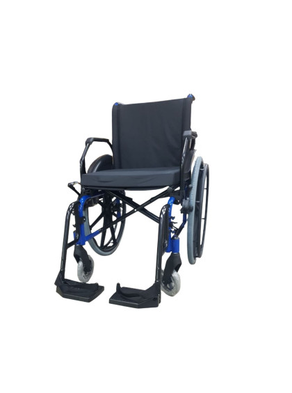 Cadeira de Rodas KE Pedal fixo 46cm Azul - Ortobras 
