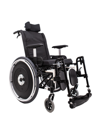 Cadeira de Rodas AVD Alumínio Reclinável 40cm branco Ortobras
