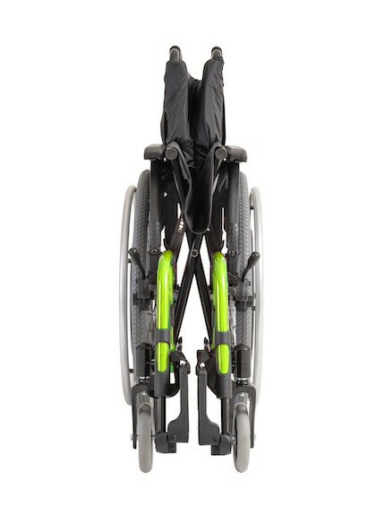 Cadeira de Rodas K3 Alumínio Pés Removíveis 48cm Verde Oliva Ortobras