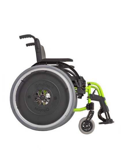 Cadeira de Rodas K3 Alumínio Pés Removíveis 38cm Verde Oliva Ortobras