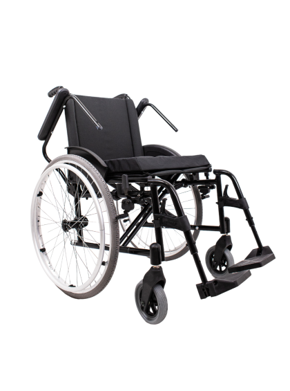 Cadeira de Rodas Alumínio Ortomobil MA3 SLIM 46CM Dobrável em X