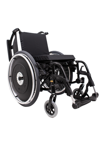 Cadeira de Rodas K3 Alumínio Pés Removíveis 44cm Preto Ortobras