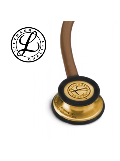 Detalhe de frente do Estetoscópio Littmann Classic III Adulto Chocolate Cobre