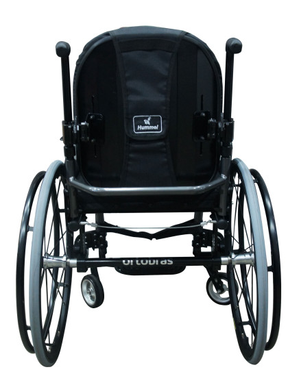 Cadeira de Rodas Monobloco M3 Premium 44cm Preto Roda Sentinell Preta Pneu Cinza Ortobras
