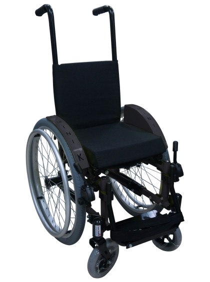Cadeira de Rodas Infantil Mini K Assento 36cm Preto Ortobras