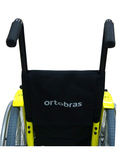 Cadeira de Rodas Infantil Mini K Assento 34cm Amarelo Flúor Ortobras