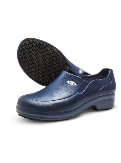 Sapato Antiderrapante em E.V.A Azul Marinho 34 BB65 Soft Works