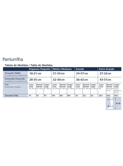 Meia 863 30/40 AD Panturrilha Select Comfort Premium Curta M Sigvaris