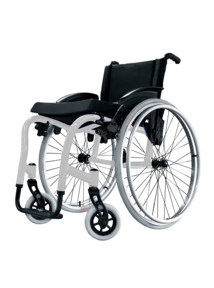 Cadeira de Rodas Monobloco Star Lite 45cm Branca Ortobras