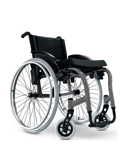 Cadeira de Rodas Monobloco Star Lite 40cm Cinza Ortobras
