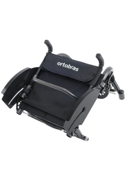 Cadeira de Rodas Monobloco Star Lite 40cm Preto Ortobras